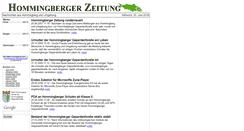 Desktop Screenshot of hommingberger-zeitung.gerech.net