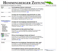 Tablet Screenshot of hommingberger-zeitung.gerech.net